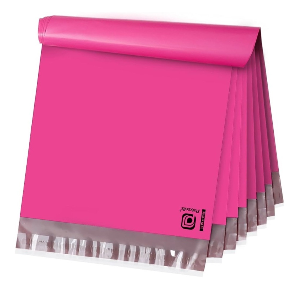 BuyNow✨100ct PINK 10x13 Polymailers - Picture 1 of 5